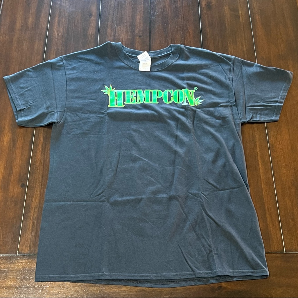 Vintage Brand New Hempcon 420 710 Festival Vip Black Shirt Size Mens Large